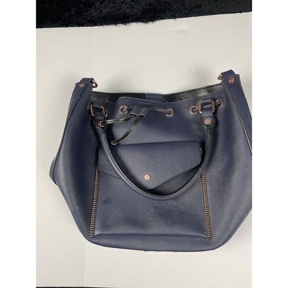 Dune London‎ Blue Leather Women's Handbag Preowned Good Condition - Picture 1 of 8